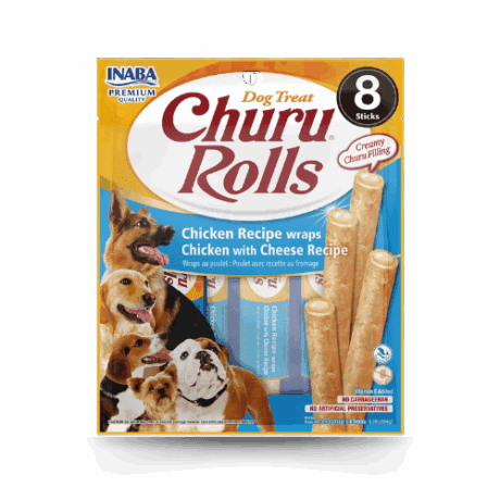 Churu Rolls Chicken Wraps Dog - Pollo y Queso