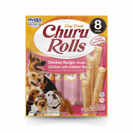 Churu Rolls Chicken Wraps Dog - Pollo y Salmón
